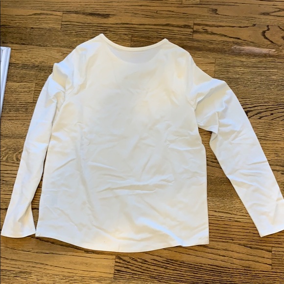 White Girls XL Lands end Long sleeve tee shirt - Picture 3 of 3